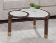 Oormi Banswara White Marble Inlay Coffee Table by Steve Silver at Eve Furniture