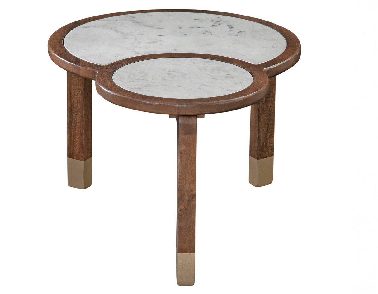Oormi 3-Piece Banswara White Marble Inlay Table Set by Steve Silver at Eve Furniture