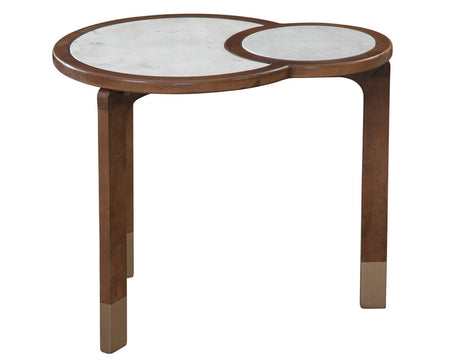 Oormi Banswara White Marble Inlay End Table by Steve Silver at Eve Furniture