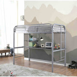 Opal Silver Twin Loft Bed by Furniture of America at Eve Furniture