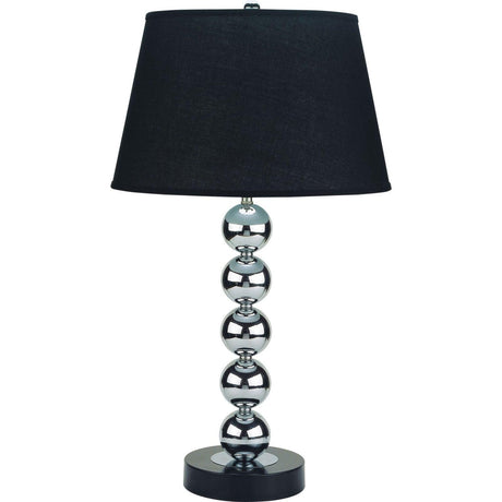 Opal Silver/Black Table Lamp by Furniture of America at Eve Furniture