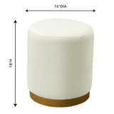 Opal Velvet Ottoman by TOV Furniture at Eve Furniture