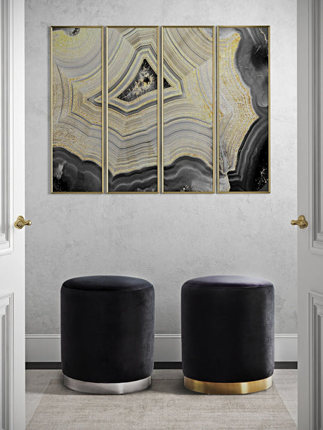 Opal Velvet Ottoman by TOV Furniture at Eve Furniture