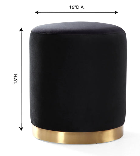Opal Velvet Ottoman by TOV Furniture at Eve Furniture