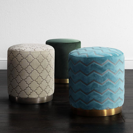 Opal Velvet Ottoman by TOV Furniture at Eve Furniture