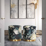Opal Velvet Ottoman by TOV Furniture at Eve Furniture