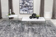 Opal White 2-Piece High Gloss Coffee and End Table Set by Coaster at Eve Furniture