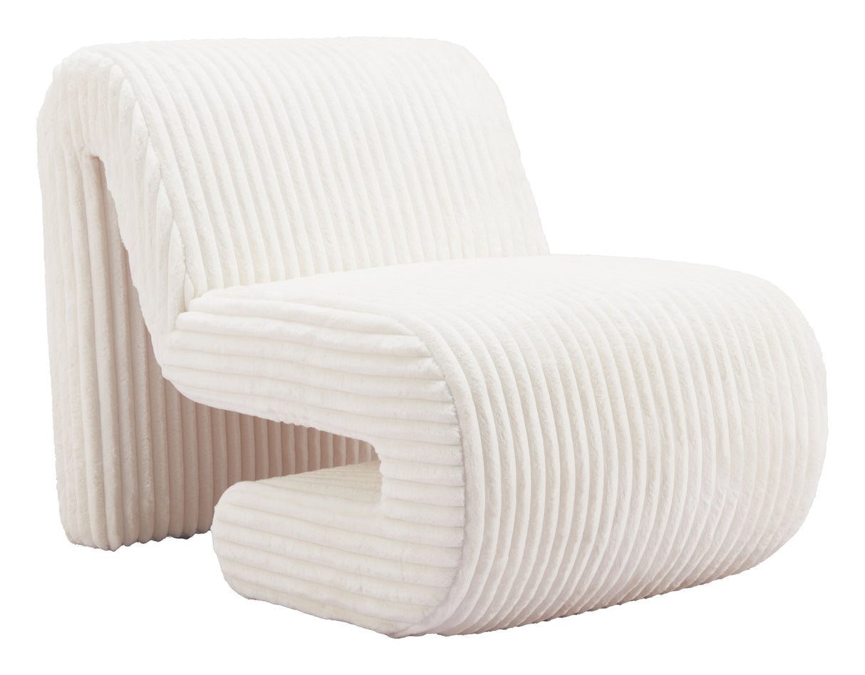 Opam White Accent Chair by Zuomod at Eve Furniture