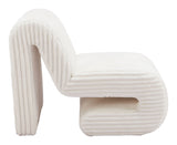 Opam White Accent Chair by Zuomod at Eve Furniture
