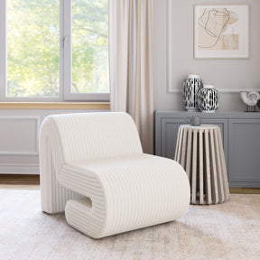 Opam White Accent Chair by Zuomod at Eve Furniture