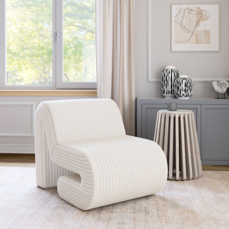 Opam White Accent Chair by Zuomod at Eve Furniture