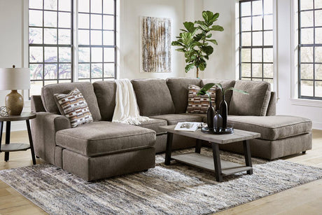 O'Phannon Putty 2-Piece Right Arm Facing Chaise Sectional by Ashley at Eve Furniture