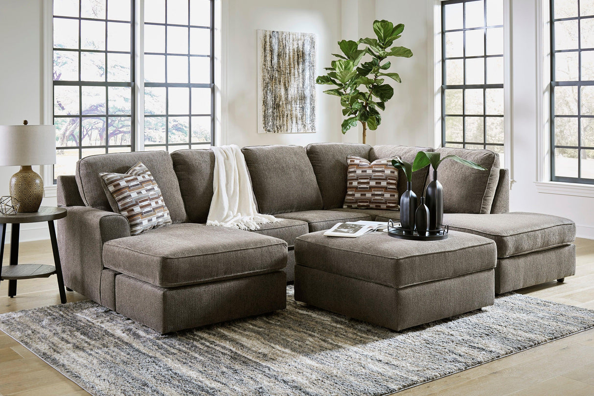 O'Phannon Putty 2-Piece Right Arm Facing Chaise Sectional by Ashley at Eve Furniture