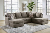 O'Phannon Putty 2-Piece Right Arm Facing Chaise Sectional by Ashley at Eve Furniture