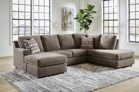 O'Phannon Putty 2-Piece Right Arm Facing Chaise Sectional by Ashley at Eve Furniture