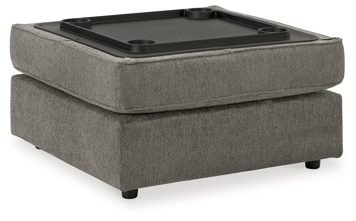 O'Phannon Putty 2-Piece Sectional with Ottoman by Ashley at Eve Furniture