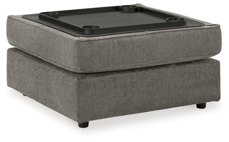 O'Phannon Putty 2-Piece Sectional with Ottoman by Ashley at Eve Furniture
