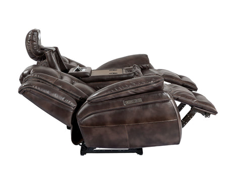 Oportuna Coffee 3-Piece Dual Power Reclining Set by Steve Silver at Eve Furniture