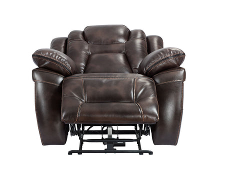 Oportuna Coffee 3-Piece Dual Power Reclining Set by Steve Silver at Eve Furniture
