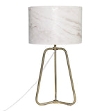 Optima Marble Lampshade Table Lamp - Bronze by Ashcroft Furniture at Eve Furniture