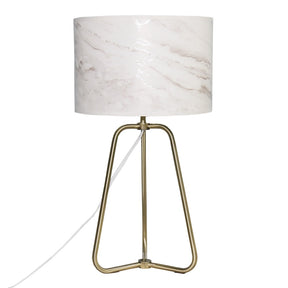 Optima Marble Lampshade Table Lamp - Bronze by Ashcroft Furniture at Eve Furniture