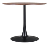 Opus Brown & Black Dining Table by Zuomod at Eve Furniture