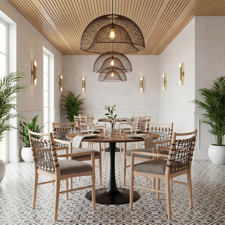 Opus Brown & Black Dining Table by Zuomod at Eve Furniture
