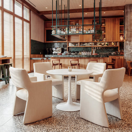 Opus White Dining Table by Zuomod at Eve Furniture