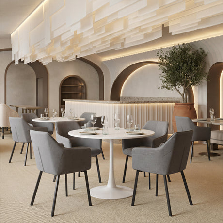 Opus White Dining Table by Zuomod at Eve Furniture