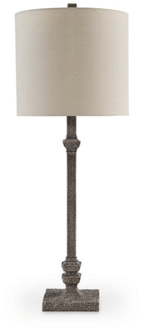 Oralieville Distressed Gray Accent Lamp