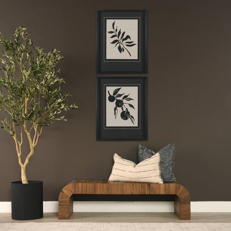 Orange Tree by Cristina Bartl Villa Hand-Embellished Textured Framed Artwork Matted under Glass by Mercana at Eve Furniture