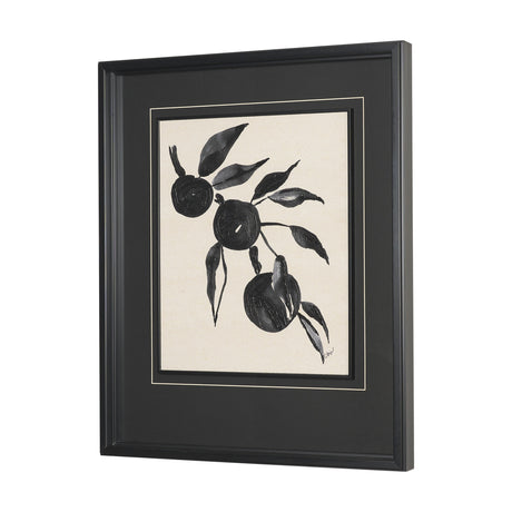 Orange Tree by Cristina Bartl Villa Hand-Embellished Textured Framed Artwork Matted under Glass by Mercana at Eve Furniture