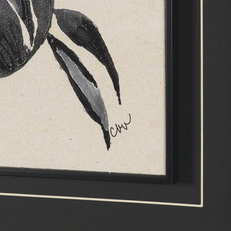 Orange Tree by Cristina Bartl Villa Hand-Embellished Textured Framed Artwork Matted under Glass by Mercana at Eve Furniture