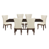 Oratorio Beige/Dark Cherry Side Chair, Set of 2 by Homelegance at Eve Furniture