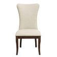 Oratorio Beige/Dark Cherry Side Chair, Set of 2