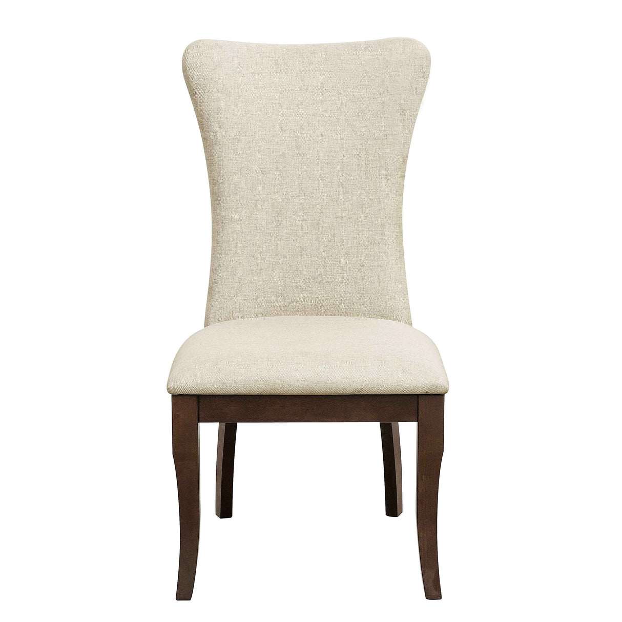 Oratorio Beige/Dark Cherry Side Chair, Set of 2