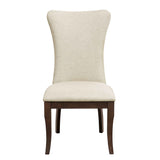 Oratorio Beige/Dark Cherry Side Chair, Set of 2
