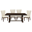 Oratorio Cherry 5-Piece Dining Set by Homelegance at Eve Furniture