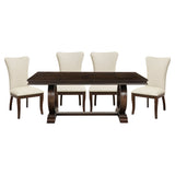 Oratorio Cherry 5-Piece Dining Set by Homelegance at Eve Furniture