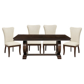 Oratorio Cherry 5-Piece Dining Set by Homelegance at Eve Furniture