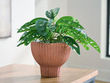 Orban Sienna/White Vase by Ashley at Eve Furniture