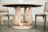 Orbetello Distressed Natural 54" Round Dining Table Only by Furniture of America at Eve Furniture