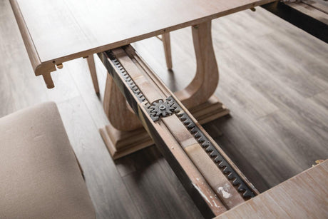 Orbetello Distressed Natural Dining Table Only by Furniture of America at Eve Furniture