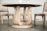 Orbetello Distressed Natural 54" Round Dining Table by Furniture of America at Eve Furniture