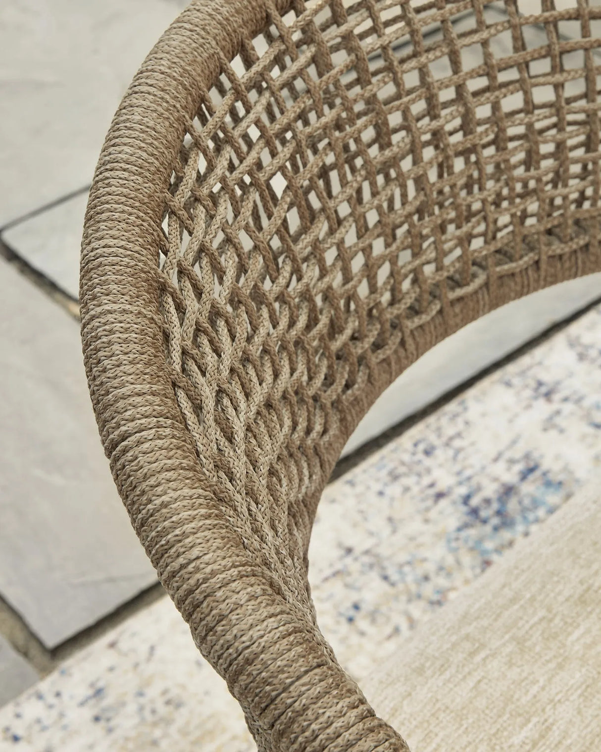 Orchard Beach Beige Arm Chair With Cushion (4/CN) by Ashley at Eve Furniture