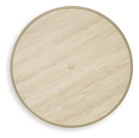 Orchard Beach Beige Outdoor Dining Table by Ashley at Eve Furniture