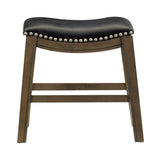 Ordway Black/Brown Dining Stool, Black by Homelegance at Eve Furniture