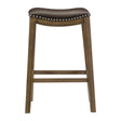 Ordway Brown/Brown Pub Height Stool, Brown by Homelegance at Eve Furniture