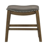 Ordway Gray/Brown Dining Stool, Gray by Homelegance at Eve Furniture