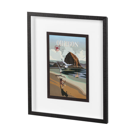 Oregon Go USA (M) by Mercana Studio a Framed Art Print Matted under Glass by Mercana at Eve Furniture